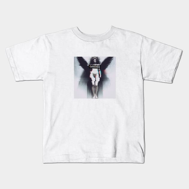 Angel Glitch by Dedi7us Kids T-Shirt by dedi7us